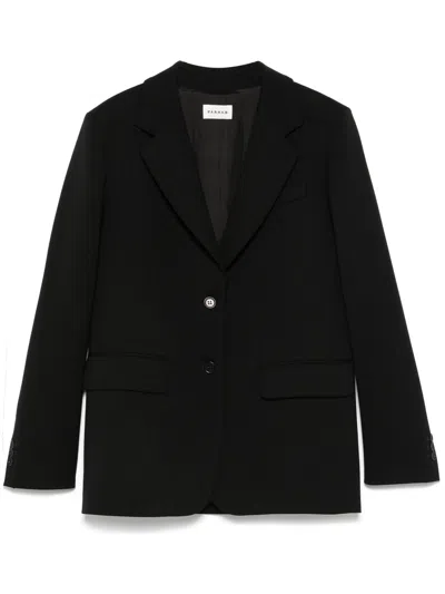 P.a.r.o.s.h Parosh Liliuxy Black Wool Jacket In Black