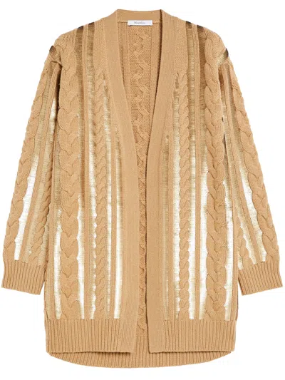 Max Mara Cardigan "mirco" In Gold