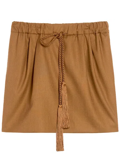 Max Mara Women's Tabarin Skirt Tobacco | Size 38 | 2511101031600014 In Brown