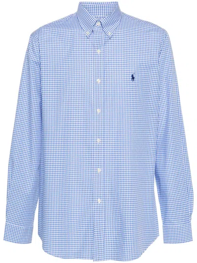 Polo Ralph Lauren Custom Fit Shirt In Blue