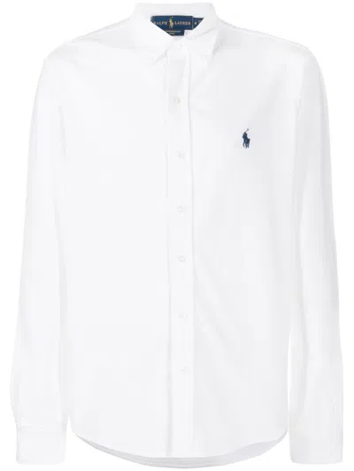 Polo Ralph Lauren Classic Pony Logo Oxford Shirt In White