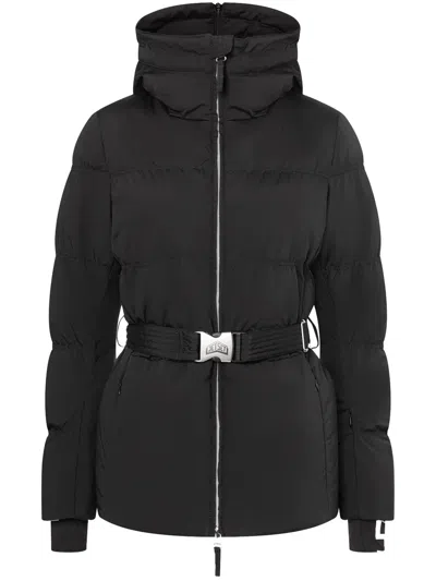 Jet Set Chamonix Belted Ski Jacket Hydras In Black