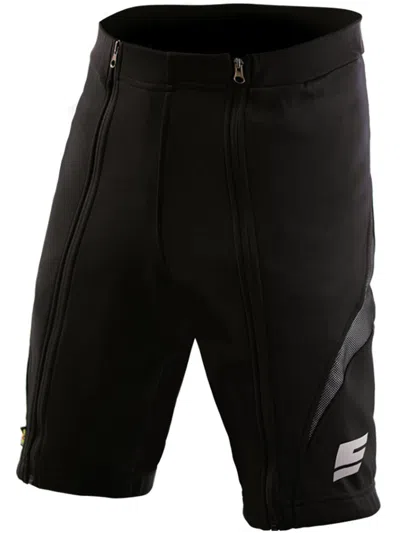 Energia Pura Black Polyester Shorts In Black
