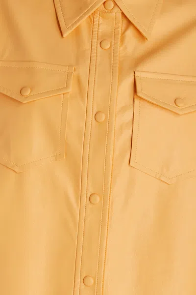 Stand Studio Shirt With Pockets And Collared Neck In Yellow