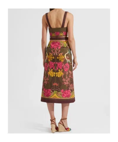 La Doublej Baia Floral Printed Cropped Top In Multi