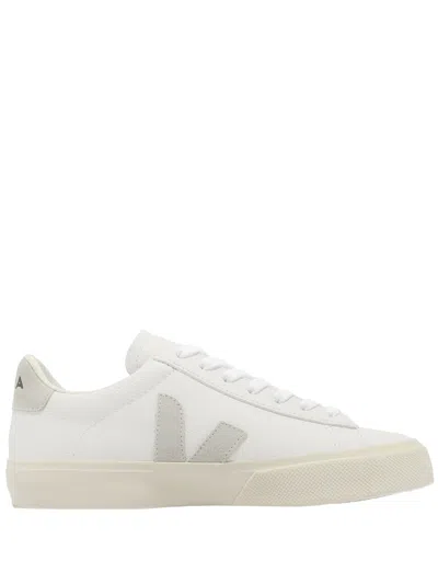 Veja Campo Chromefree Leather Extra White Natural Trainers In White