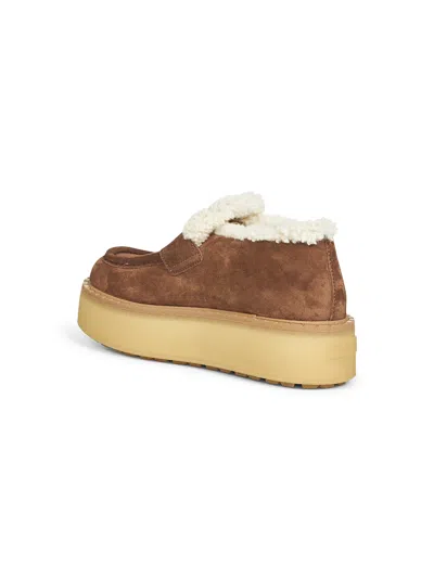 Prada Round-toe Loafers In Brown