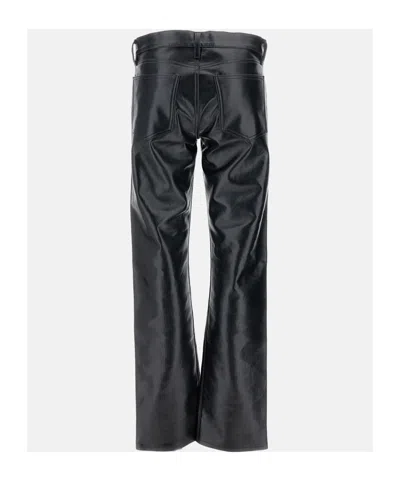 Agolde Recycled Leather Kick Boot With Modern Silhouette In Black