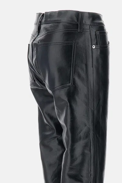 Agolde Recycled Leather Kick Boot With Modern Silhouette In Black