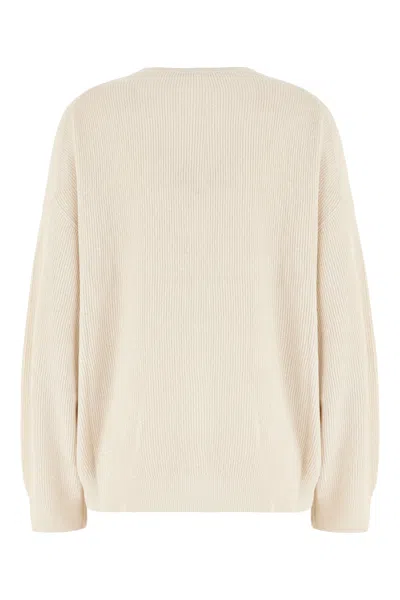 Brunello Cucinelli Women Crew-neck Sweater In Neutral