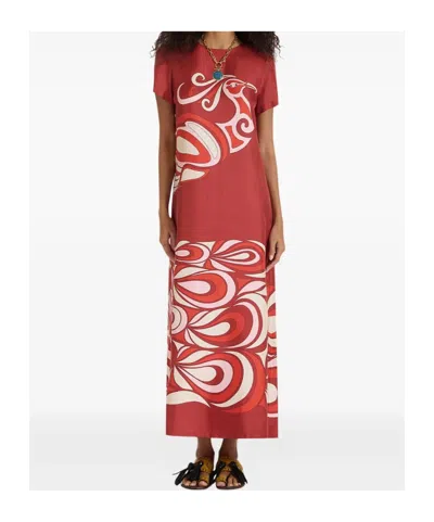 La Doublej Swing Maxi Dress In Red