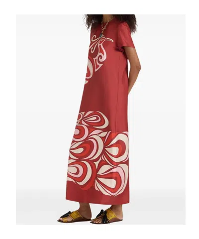 La Doublej Swing Maxi Dress In Red