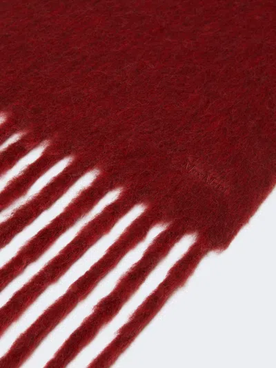 Max Mara Alpaca-blend Scarf In Brown