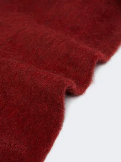 Max Mara Alpaca-blend Scarf In Brown