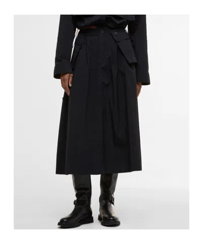 Barbour Imelda Midi Skirt In Black