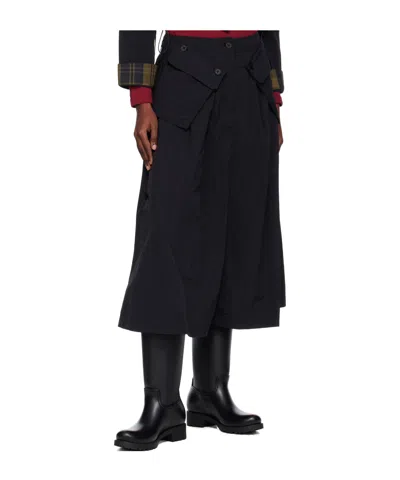 Barbour Imelda Midi Skirt In Black