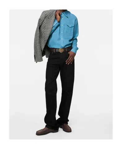 Acne Studios Round-toe Loafers In Brown