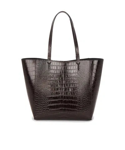 Anine Bing Logo Shoulder Bag In Brown