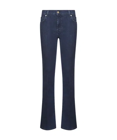 7 For All Mankind Five-pocket Denim Jeans In Black