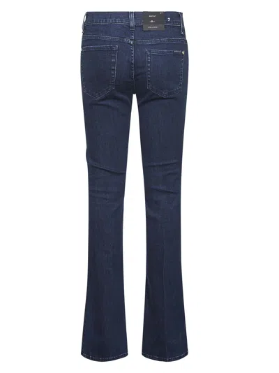 7 For All Mankind Five-pocket Denim Jeans In Black