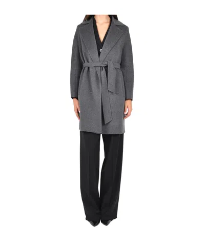 Max Mara Studio Dravenna Coat In Gray