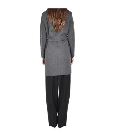Max Mara Studio Dravenna Coat In Gray