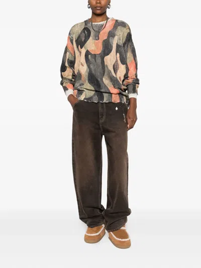 R13 Camouflage-pattern Sweater In Multi