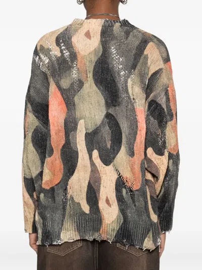 R13 Camouflage-pattern Sweater In Multi