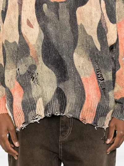 R13 Camouflage-pattern Sweater In Multi