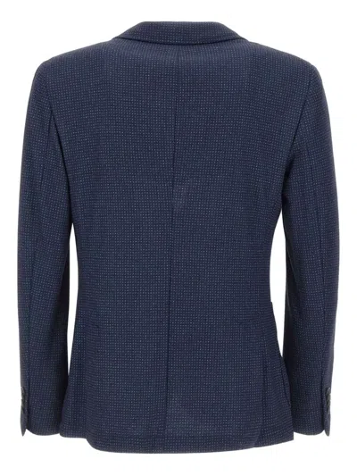 Manuel Ritz Single-breasted Blazer In Blue