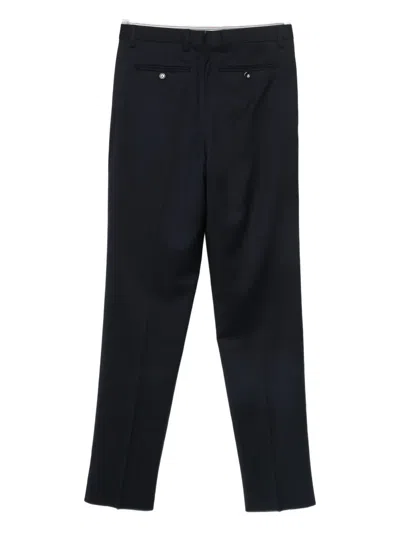 Lardini Virgin Wool Straight-leg Trousers In Black