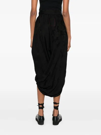 Uma Wang Asymmetric Skirt In Black