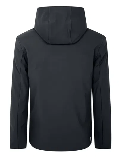 Rrd Minimalist Front-zipper Jacket With Structured Collar In Black