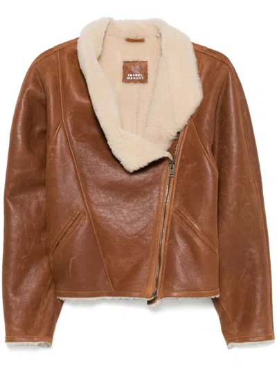 Isabel Marant Blondine Short Jacket In Brown