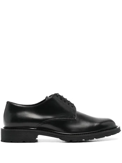 Saint Laurent Derby Stringate In Black