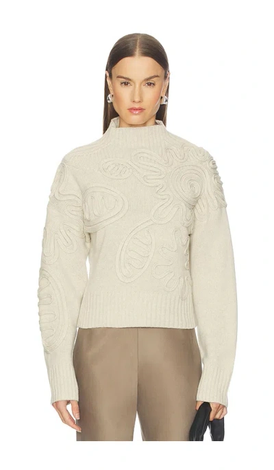 Cult Gaia Deva Knit Sweater In Neutral