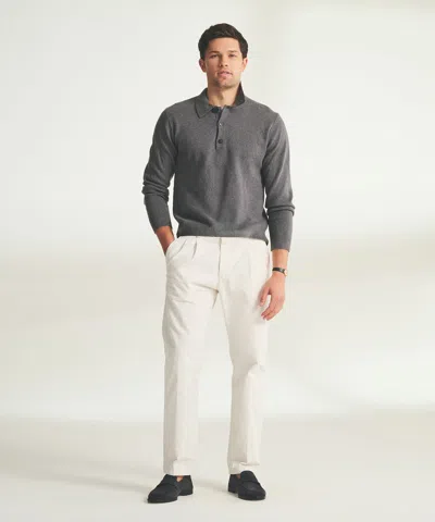 Naadam Cotton Cashmere Polo Sweater In Gray