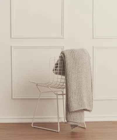 Naadam Lofty Alpaca Blanket In Gray