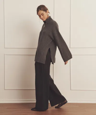 Naadam Luxe Cashmere Fisherman Quarter Zip Tunic In Multi