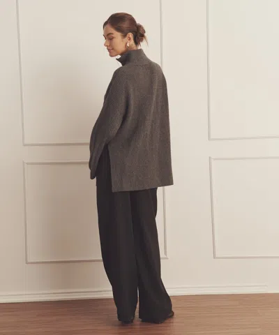 Naadam Luxe Cashmere Fisherman Quarter Zip Tunic In Multi