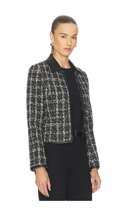 Rag & Bone Eloise Long Sleeve Blazer In Black Plaid In Black