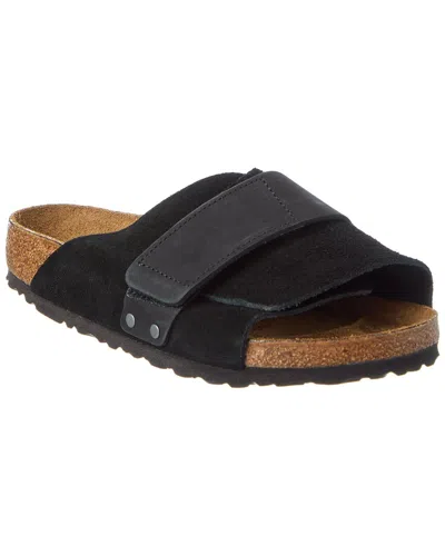 Birkenstock Kyoto Suede And Nubuck Leather Slides In Multi