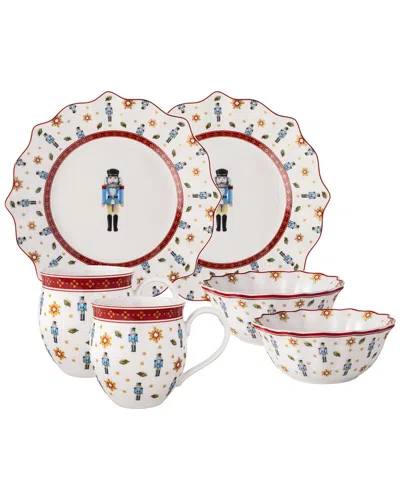 Villeroy & Boch 6pc Toy's Delight Nutcracker Breakfast Set For Two In Multi