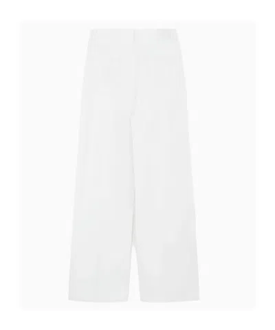 Totême High-rise Straight-leg Press-creased Denim Jeans In White