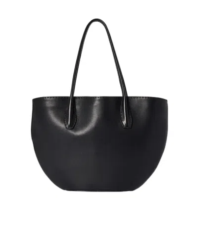 The Row Geometric Alger Tote Bag In Black