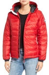 Gucci Camp Down Jacket In Red/ Black