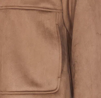 Herno Hooded Jacket With Front Pockets And Sleeves In Brown