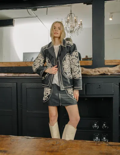 Love The Label Jamie Quilted Jacket In Black