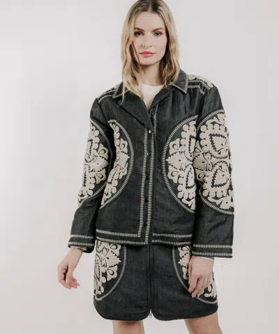 Love The Label Jamie Quilted Jacket In Black