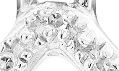 Monica Vinader Riva Mini Kite Sterling Silver And Diamond Pendant Charm In Silver